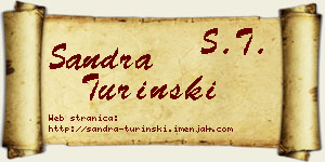 Sandra Turinski vizit kartica